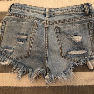 Jean shorts from local boutique